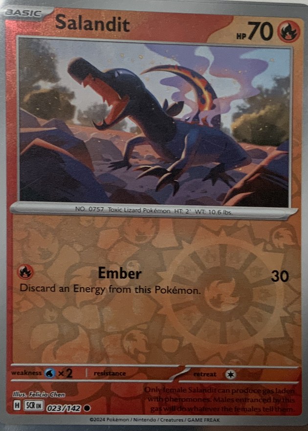 Salandit Pokémon card