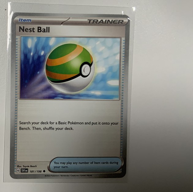 Nest Ball Pokémon card