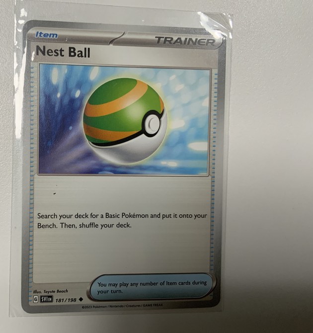 Nest Ball Pokémon card
