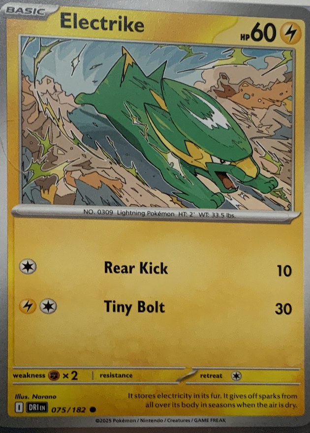 Electrike Pokémon card