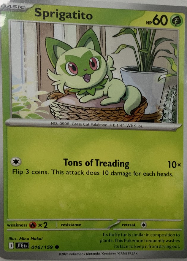Sprigatito Pokémon card