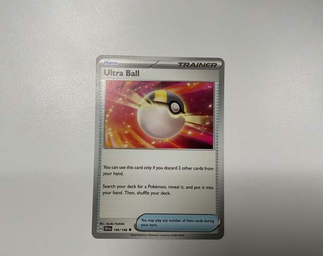 Ultra Ball Pokémon card