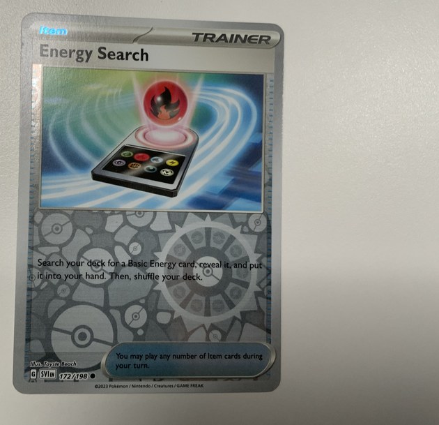 Energy Search Pokémon card