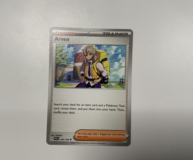 Arven Pokémon card