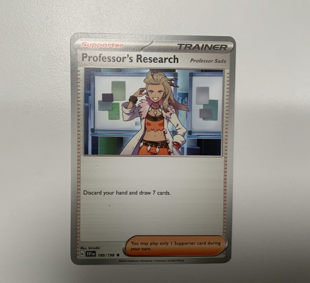 Professor's Research Pokémon card