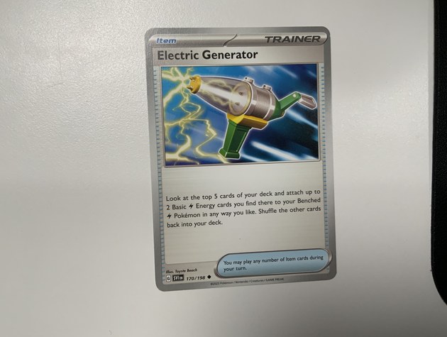 Electric Generator Pokémon card