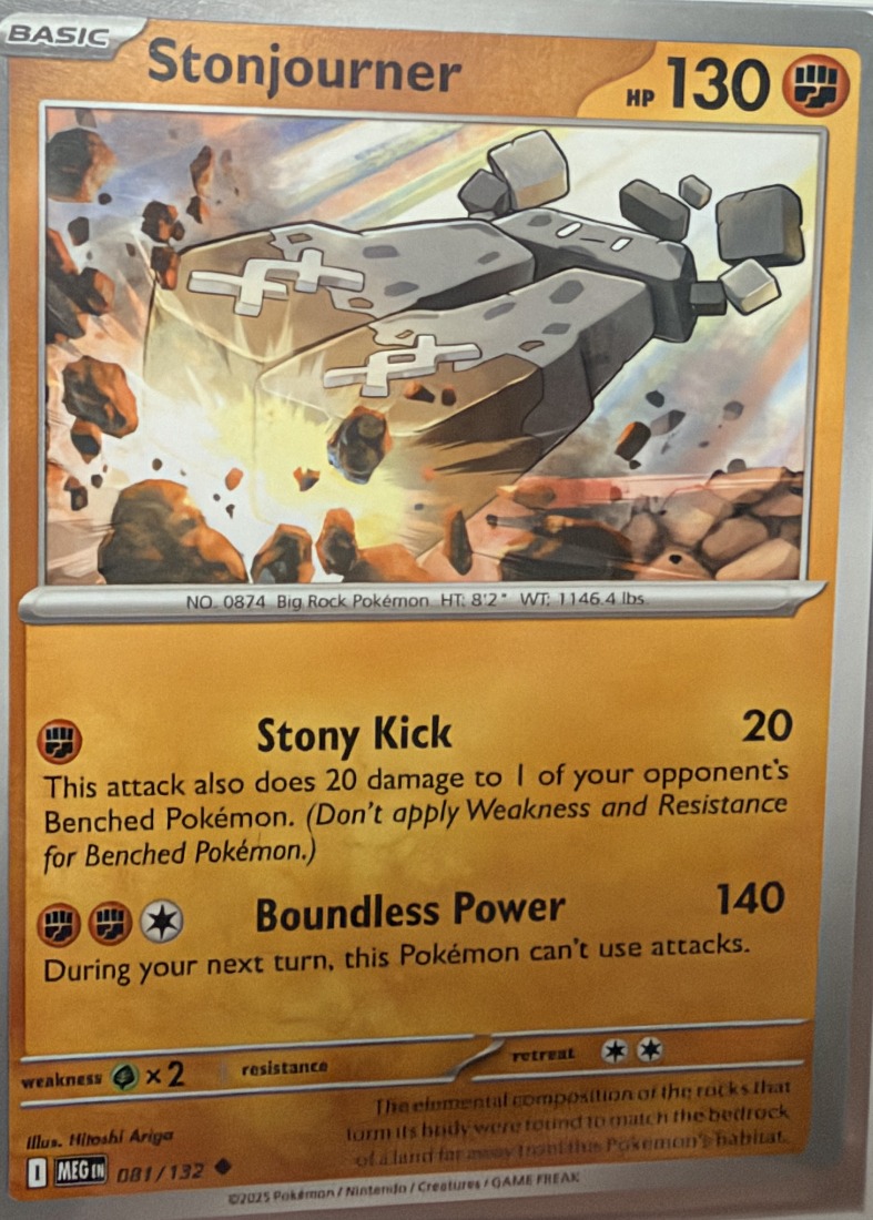 Stonjourner Pokémon card 081/132